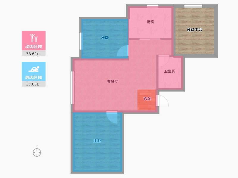 辽宁省-沈阳市-汇置尚樾（30，31，32，33，35，34号楼）81m²-65.02-户型库-动静分区