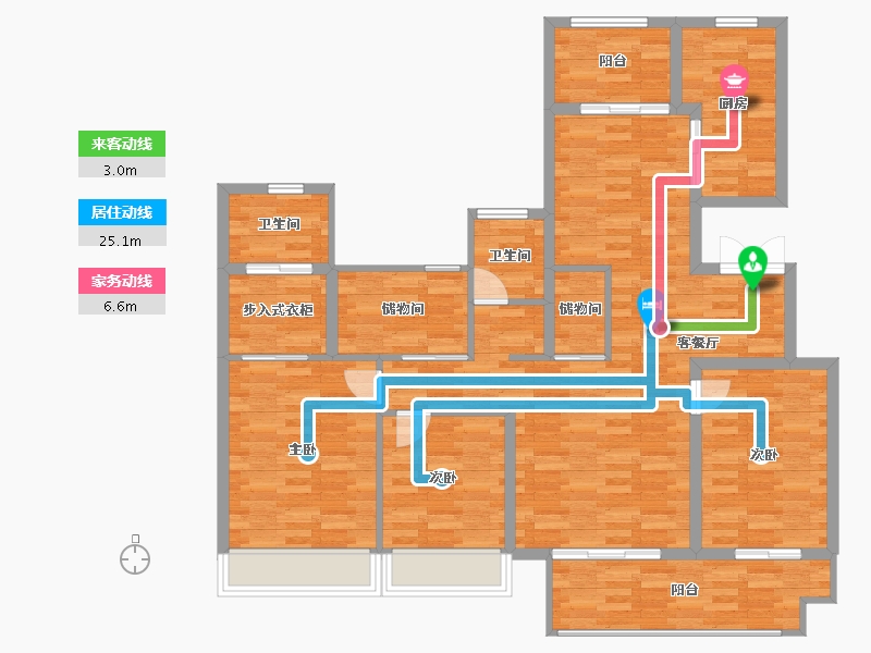 浙江省-绍兴市-广宇锦江府-120.00-户型库-动静线