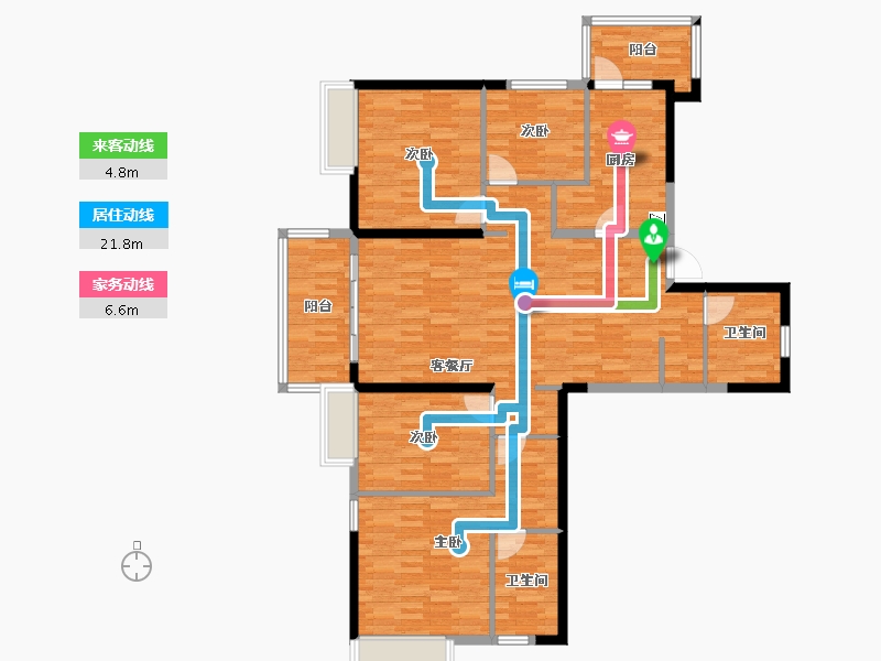 黑龙江省-哈尔滨市-恒大御府-130.00-户型库-动静线