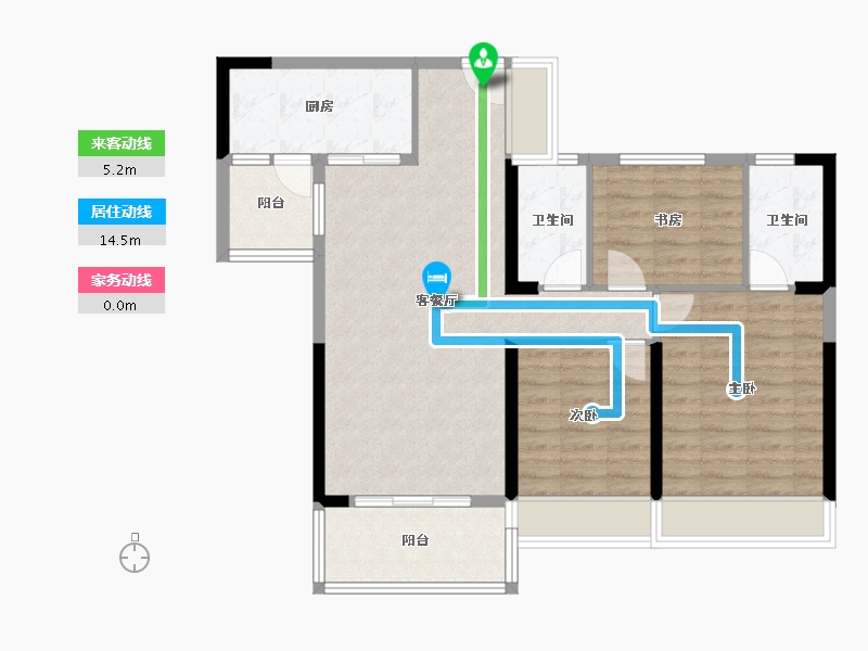 广西壮族自治区-贺州市-碧桂园-88.09-户型库-动静线