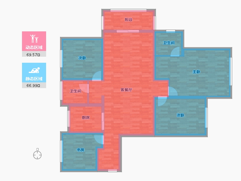 河南省-新乡市-长城人家-122.12-户型库-动静分区