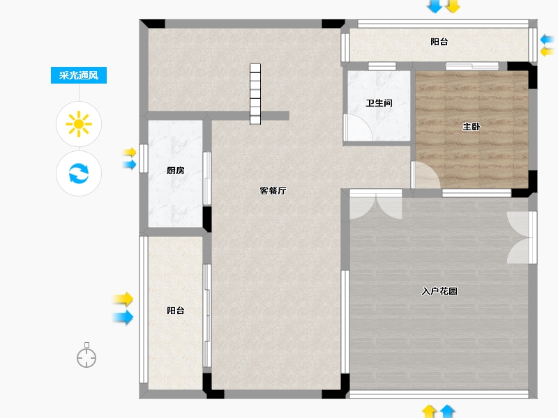 广东省-韶关市-奥园文化旅游城・韶关印象岭南-104.61-户型库-采光通风