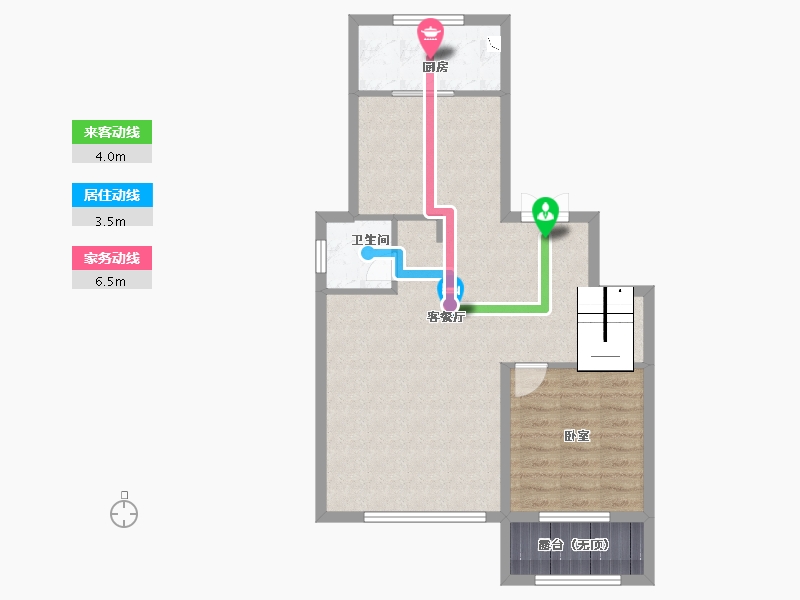 湖南省-长沙市-湾田・望江府-71.30-户型库-动静线