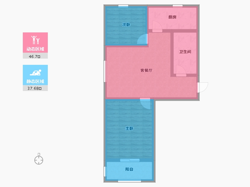 河北省-张家口市-芳华里-75.00-户型库-动静分区