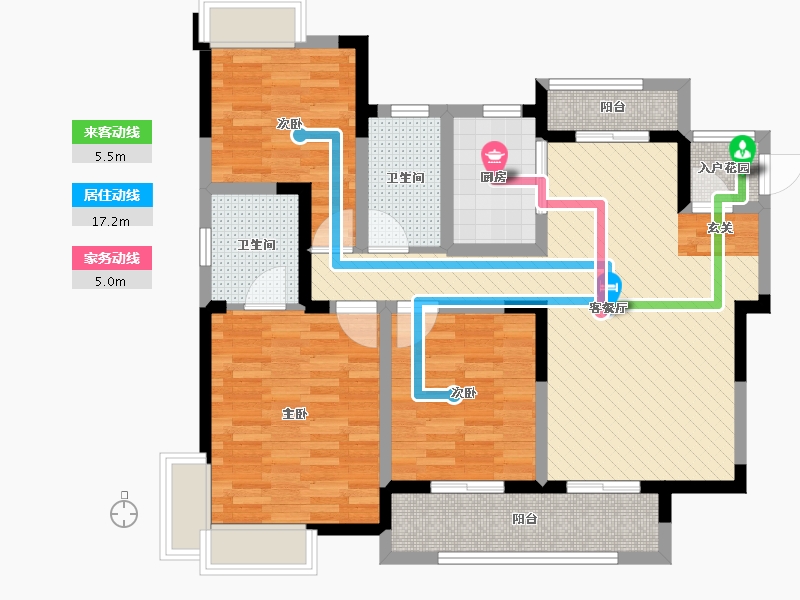 贵州省-遵义市-新蒲家居-94.09-户型库-动静线