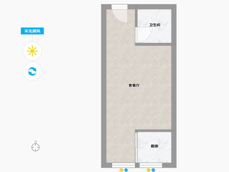 四川省-成都市-锦绣尚城10户型35m²-23.92-户型库-采光通风