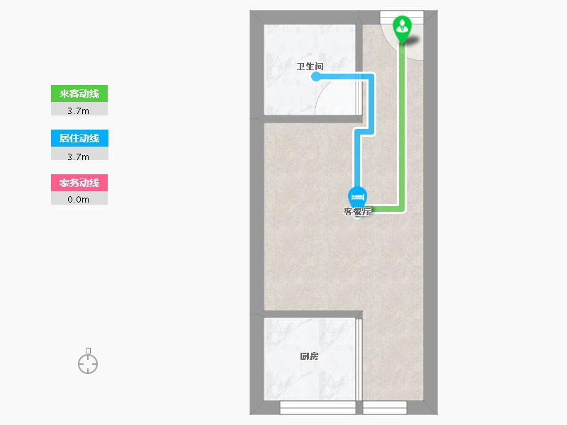 四川省-成都市-锦绣尚城12户型29m²-19.62-户型库-动静线