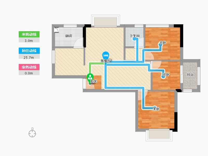 福建省-三明市-康城家园-65.53-户型库-动静线