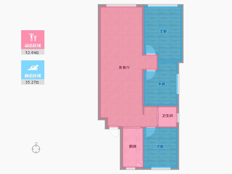 黑龙江省-哈尔滨市-汇智悦墅湾-79.07-户型库-动静分区