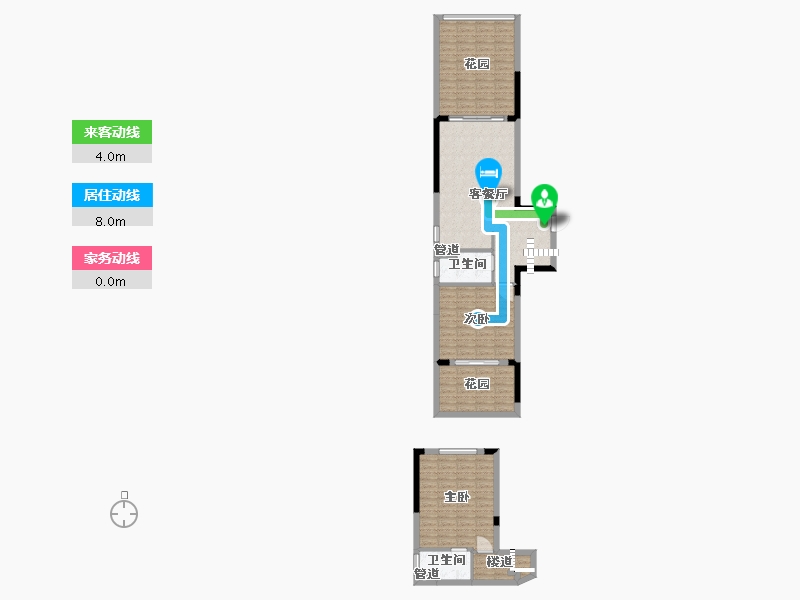 四川省-成都市-仁恒溪云居E2户型92m²-101.64-户型库-动静线