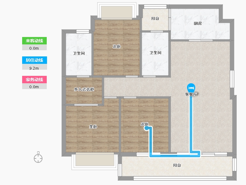 四川省-成都市-融创文旅城A2-6-Y(2,3,4,5,6,7)号楼114m²-93.48-户型库-动静线