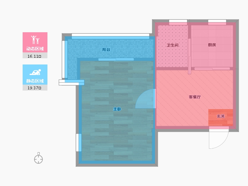 上海-上海市-乳山路200弄7号-30.76-户型库-动静分区