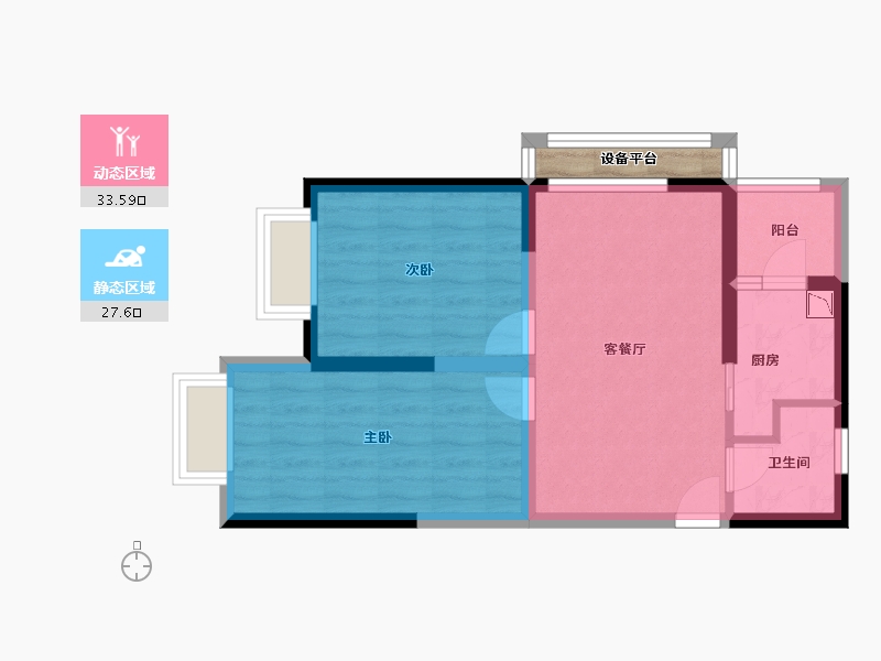 河南省-郑州市-泉舜-55.73-户型库-动静分区