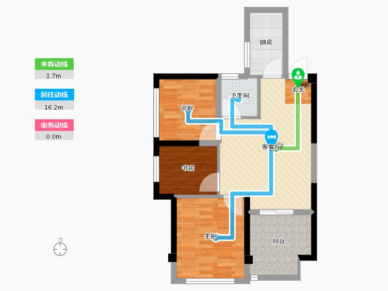 广西壮族自治区-南宁市-中旭·天悦-57.88-户型库-动静线