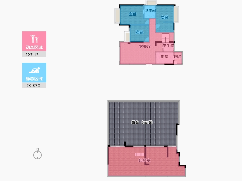 四川省-成都市-优品道锦樾(2,3)栋207m²-262.28-户型库-动静分区