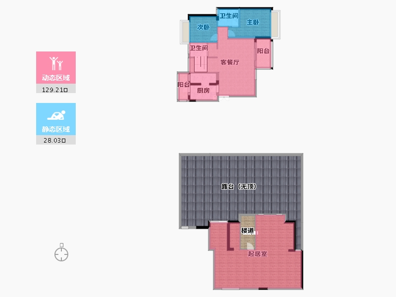 四川省-成都市-优品道锦樾4栋194m²-246.79-户型库-动静分区