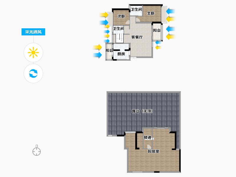 四川省-成都市-优品道锦樾4栋194m²-246.79-户型库-采光通风