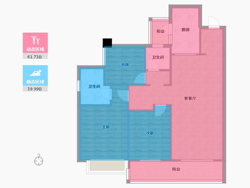 四川省-成都市-云樾名邸4号楼120m²-92.52-户型库-动静分区