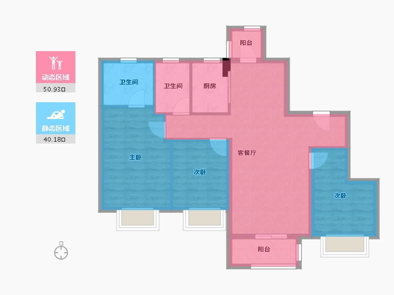 四川省-成都市-新城.悦隽香江4号楼,3号楼120m²-81.33-户型库-动静分区