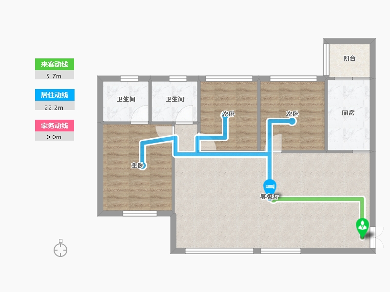 四川省-成都市-成信悦城(3,5)号楼87m²-86.16-户型库-动静线