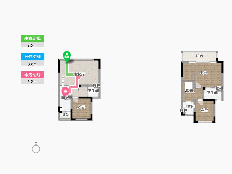 四川省-成都市-梦享春山可望(52,55,54)号楼116m²-94.77-户型库-动静线