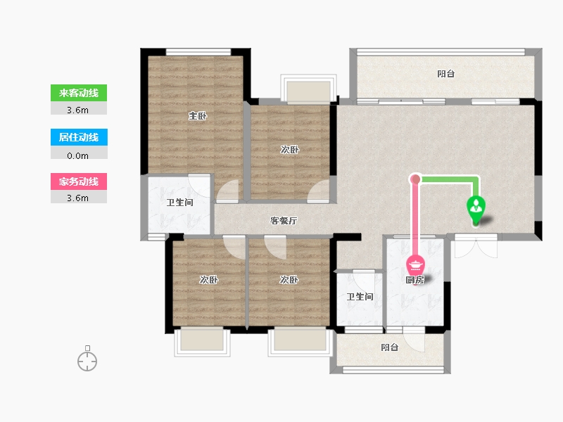 四川省-成都市-优品道锦樾(2,3)栋141m²-112.79-户型库-动静线