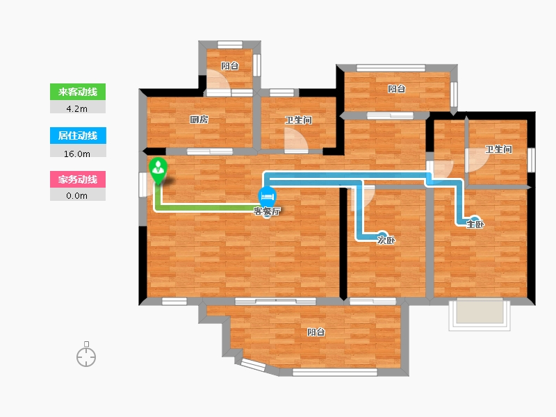 四川省-成都市-富豪公馆-91.18-户型库-动静线