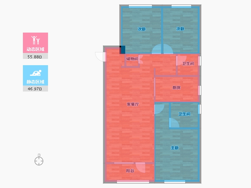 湖北省-武汉市-测试-93.88-户型库-动静分区