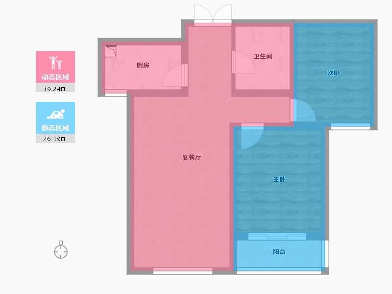 山西省-晋中市-经纬文苑-57.42-户型库-动静分区