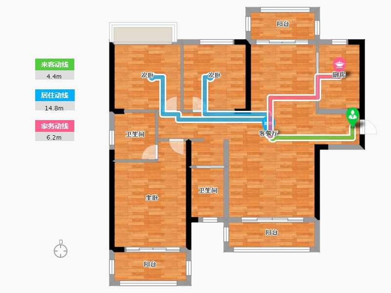 湖南省-永州市-江山御景-112.00-户型库-动静线