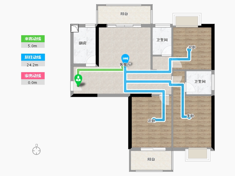 福建省-宁德市-金城华府-90.00-户型库-动静线