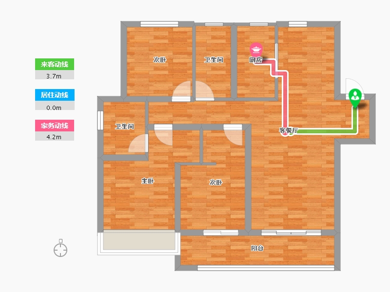 河北省-石家庄市-融创城-88.83-户型库-动静线