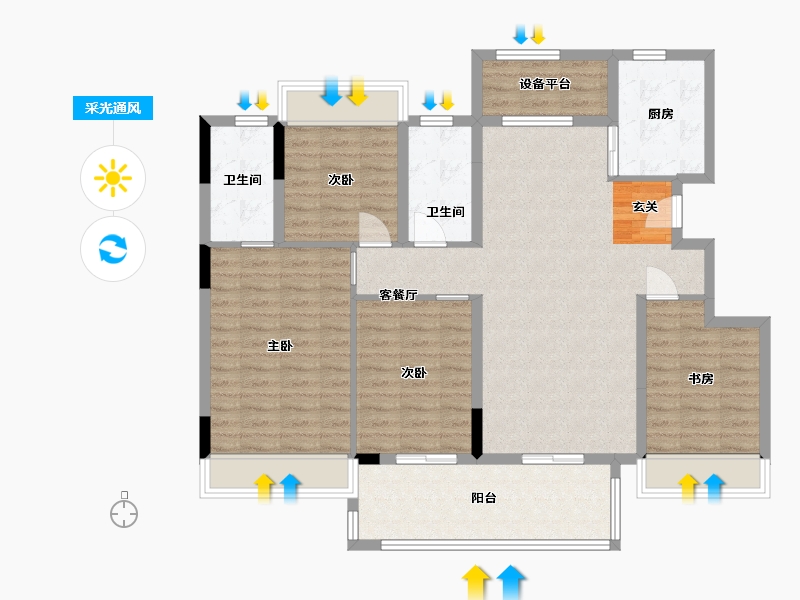 安徽省-宣城市-今创-112.77-户型库-采光通风