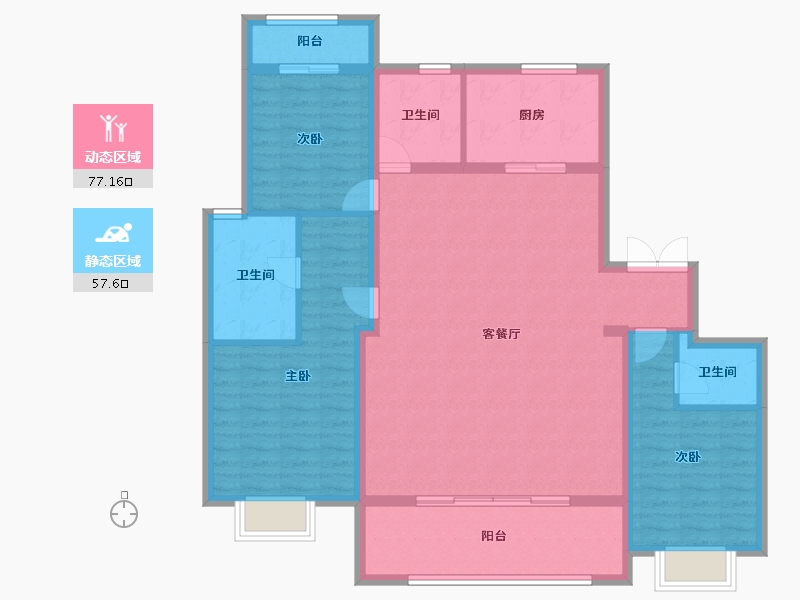 河南省-郑州市-橙园-122.00-户型库-动静分区