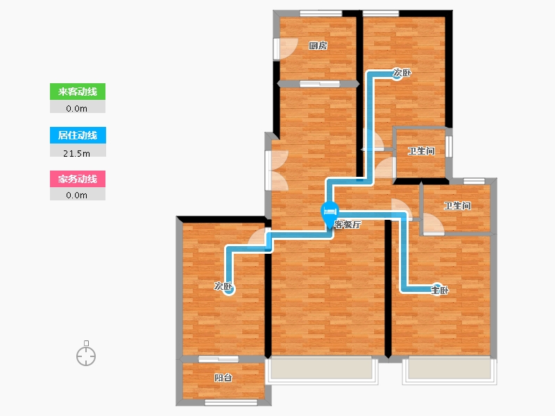 河南省-三门峡市-明珠家园-107.09-户型库-动静线