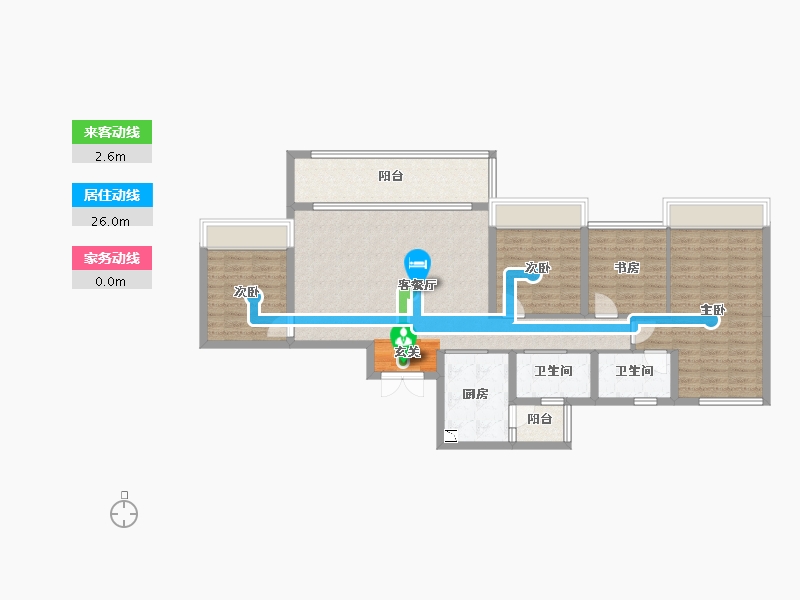 重庆-重庆市-天空云镜-114.47-户型库-动静线