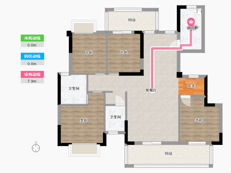 广西壮族自治区-南宁市-安吉大唐世家-107.49-户型库-动静线