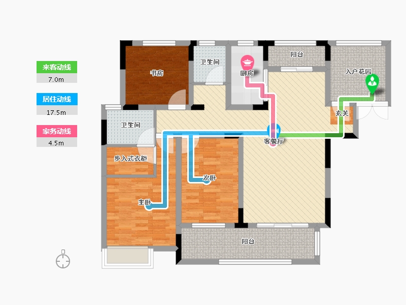 江西省-上饶市-兴旺名城-101.55-户型库-动静线