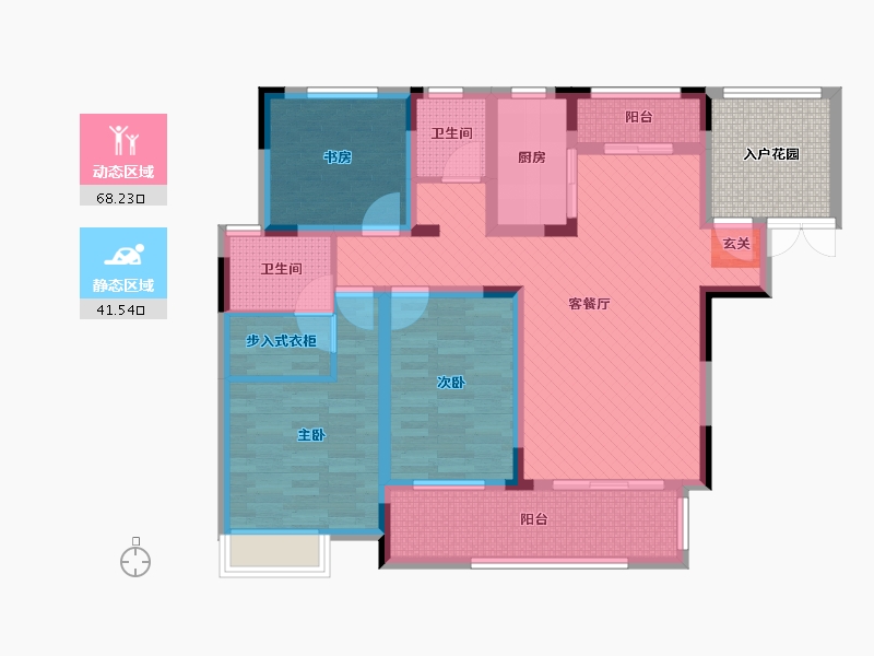 江西省-上饶市-兴旺名城-101.55-户型库-动静分区