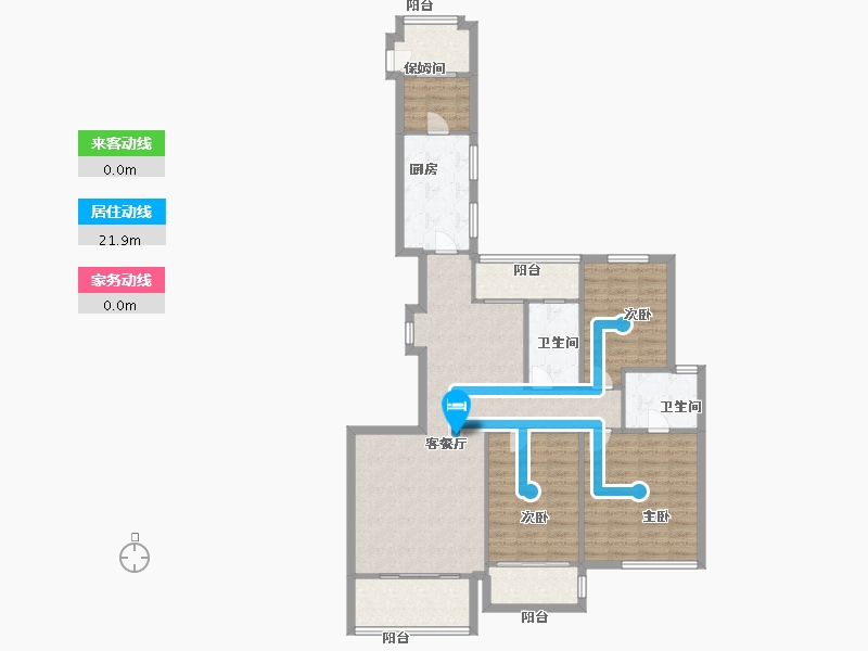 福建省-福州市-公园道1号-114.10-户型库-动静线