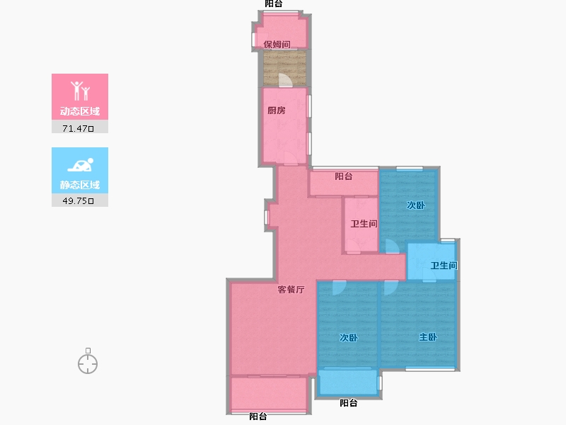 福建省-福州市-公园道1号-114.10-户型库-动静分区