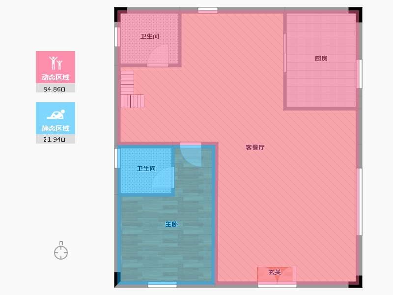 广东省-广州市-自建房-97.85-户型库-动静分区