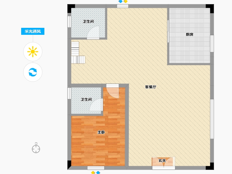 广东省-广州市-自建房-97.85-户型库-采光通风