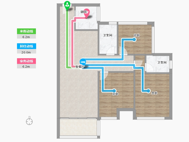 广东省-深圳市-京基・御景印象-80.00-户型库-动静线