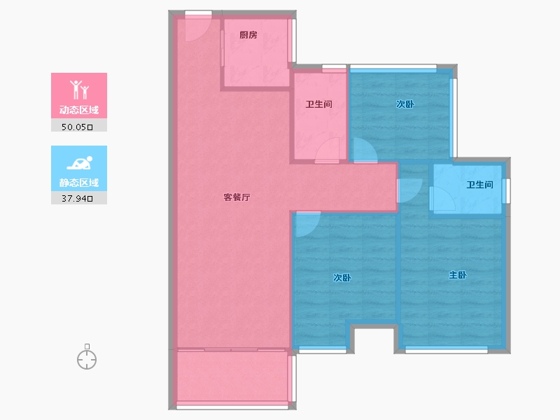 广东省-深圳市-京基・御景印象-80.00-户型库-动静分区