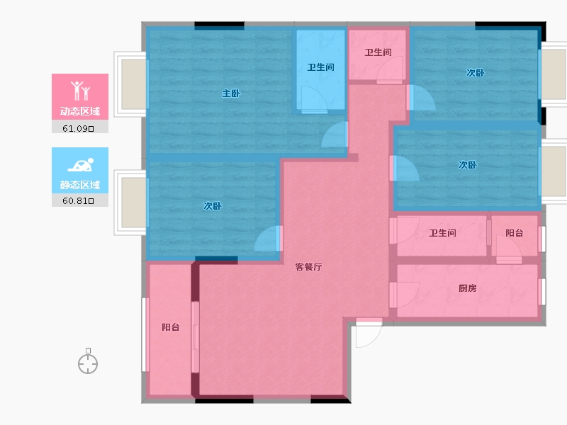 广东省-云浮市-翰林华府-107.94-户型库-动静分区