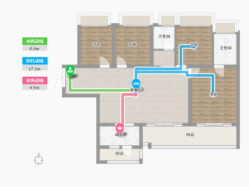 四川省-成都市-首创禧瑞锦江-106.41-户型库-动静线