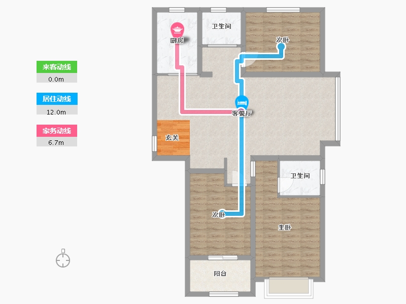 河南省-鹤壁市-银杏雅苑-100.01-户型库-动静线