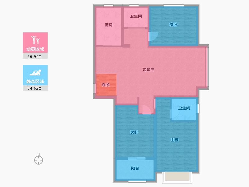 河南省-鹤壁市-银杏雅苑-100.01-户型库-动静分区