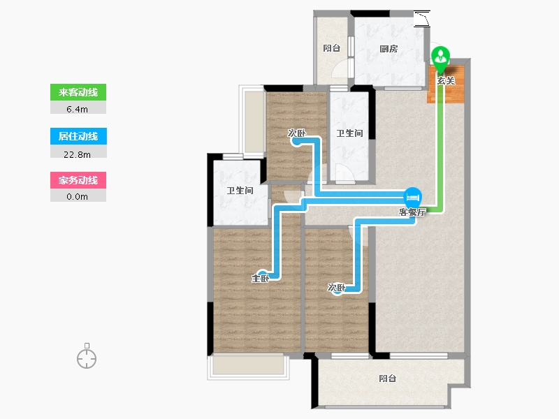 贵州省-贵阳市-美的花溪院子-117.00-户型库-动静线